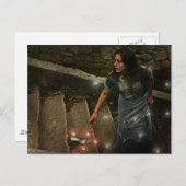 シンデレラは彼女失ったのスリッパ葉書を持っている ポストカード (正面/裏面)