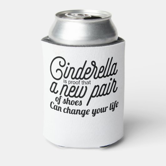シンデレラは靴の新しいペアが可能であることを証明している 缶クーラー (缶裏面)