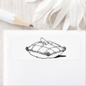 シンデレラガラススリッパとピロースモールラベル ラベル (インサイチュ)