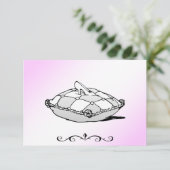 シンデレラガラススリッパRSVPカード 出欠カード (スタンド正面)