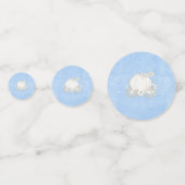 シンデレラキャリッジコーチブルー&金ゴールド童話 コンフェッティ (裏面)