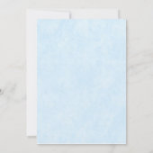 シンデレラキャリッジブライダルシャワーブルー招待状 招待状 (裏面)