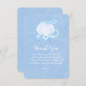 シンデレラキャリッジブルーフェアユタレサンキューカード サンキューカード (正面/裏面)
