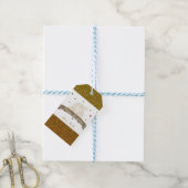 シンデレラキャリッジ金ゴールドグリッターパーティーギフトラベル ギフトタグ (より糸付き)