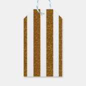 シンデレラキャリッジ金ゴールドグリッターパーティーギフトラベル ギフトタグ (裏面)