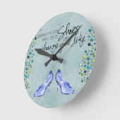 シンデレラシューズクロック ラウンド壁時計 (傾斜)