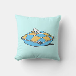 シンデレラスリッパティール（緑がかった色）オレンジピロー クッション