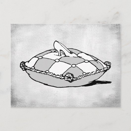 シンデレラスリッパヴィンテージアートポストカード ポストカード (正面)