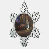 シンデレラズコーチ スノーフレークピューターオーナメント (右)