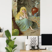 シンデレラバイザファイアサイドJenny Nystrem Large ポスター (ホームオフィス)