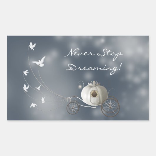 シンデレラパンプキン 長方形シール (正面)