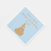 シンデレラパーティーパーソナライズされたナプキンス スタンダードランチョンナプキン (角)