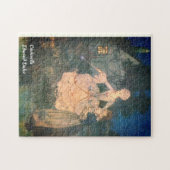 シンデレラフェアリーゴッドマザーオールドブックイラストレーション ジグソーパズル (横)