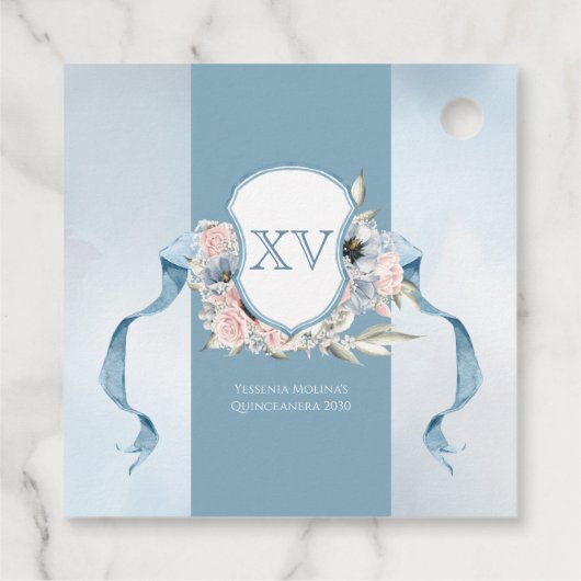 シンデレラフェアリー物語ライトブルーピンクありがとう フェイバータグ (裏面)