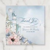 シンデレラフェアリー物語ライトブルーピンクありがとう フェイバータグ (正面)