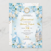 シンデレラブルーフェアユタレプリンセスキンセアニェラ 招待状 (正面/裏面)