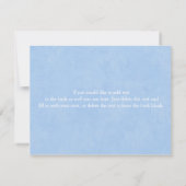 シンデレラブルー王室のプリンセスキャリッジカード サンキューカード (裏面)