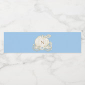 シンデレラブルー金ゴールドプリンセスキャリッジパーティー ペットボトルラベル (シングルラベル)