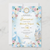 シンデレラブルー&ピンクフェアユタレキンセアニェラ 招待状 (正面)