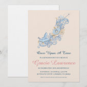 シンデレラプリンセスの誕生日招待状 招待状 (正面/裏面)