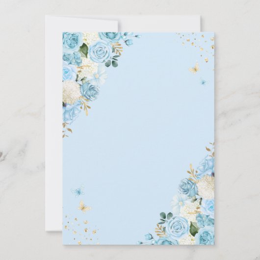 シンデレラプリンセスエンチャントガーデンスウィート16 招待状 (裏面)