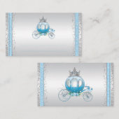 シンデレラプリンセスキャリッジテーブルシーティングカード 名刺 (正面/裏面)