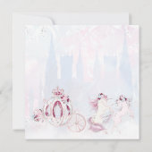 シンデレラプリンセス任意の数の誕生日パーティー 招待状 (裏面)