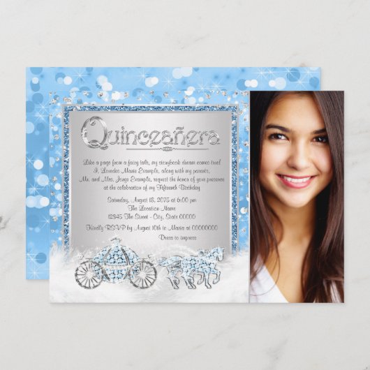 シンデレラプリンセス キンセアニエラ 招待状 (正面/裏面)