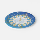 シンデレラマリーンミッドナイトブルーパーティープレート ペーパープレート (アングル)