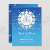 シンデレラミッドナイトシルバー日付を保存 案内ポストカード (正面/裏面)