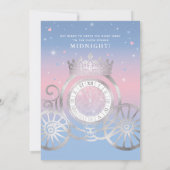 シンデレラライトブルーとピンクキンセアニェラ 招待状 (裏面)