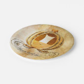 シンデレラヴィンテージキャリッジ誕生日パーティープレート ペーパープレート (アングル)