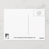 シンデレラヴィンテージビクトリアンファンスリッパ ポストカード (裏面)