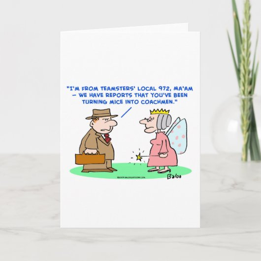 シンデレラ一連の馬の御者のネズミのcoachmen カード (正面)