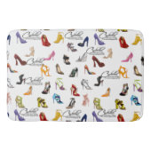 シンデレラ引用文シューズハイトポンプ バスマット (正面)