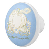 シンデレラ金ゴールドパンプキンキャリッジブループリンセス セラミックノブ (右)