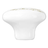 シンデレラ金ゴールドパンプキンキャリッジプリンセス セラミックノブ (側面)