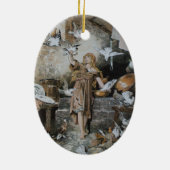 シンデレラ – おとぎ話 – ミュルヘン – グリム セラミックオーナメント (裏面)