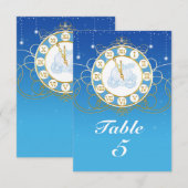 シンデレラ ほとんど midnight blue テーブル ナンバー カード (正面/裏面)