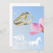 シンデレラ ウェディング カード (正面/裏面)