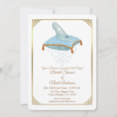 シンデレラ ガラス スリッパ エレガント ブライダル シャワー 招待状 (正面)