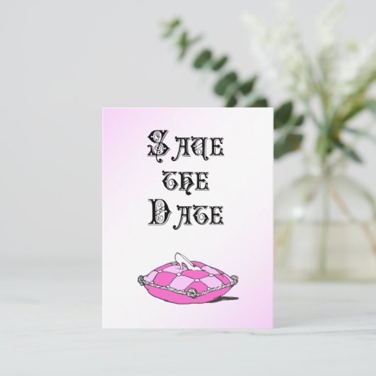 シンデレラ ガラス スリッパ ピンク 結婚発表 セーブザデート (スタンド正面)