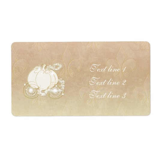 シンデレラ ゴールド カート チャンピエンス プリンセス ラベル (正面)