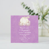 シンデレラ パープルプリンセス カート 招待状 (スタンド正面)