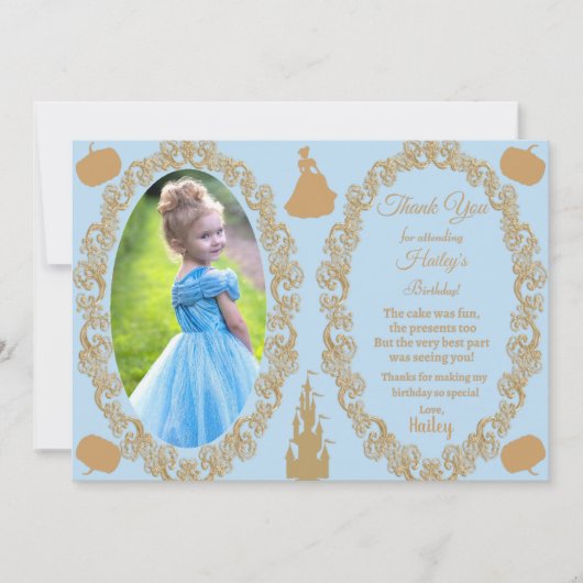 シンデレラ フォト サンクス カード (正面)