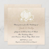 シンデレラ プリンセス カート ウェディング インビテーション (正面/裏面)