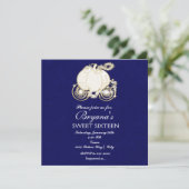 シンデレラ ロイヤルブルー プリンセス カート 招待状 (スタンド正面)