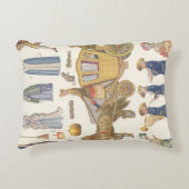 シンデレラ、ヴィンテージビクトリアン紙ドール玩具 アクセントクッション (正面)