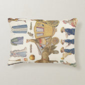 シンデレラ、ヴィンテージビクトリアン紙ドール玩具 アクセントクッション (裏面)