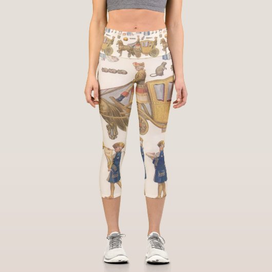 シンデレラ、ヴィンテージビクトリアン紙ドール玩具 カプリレギンス (正面)